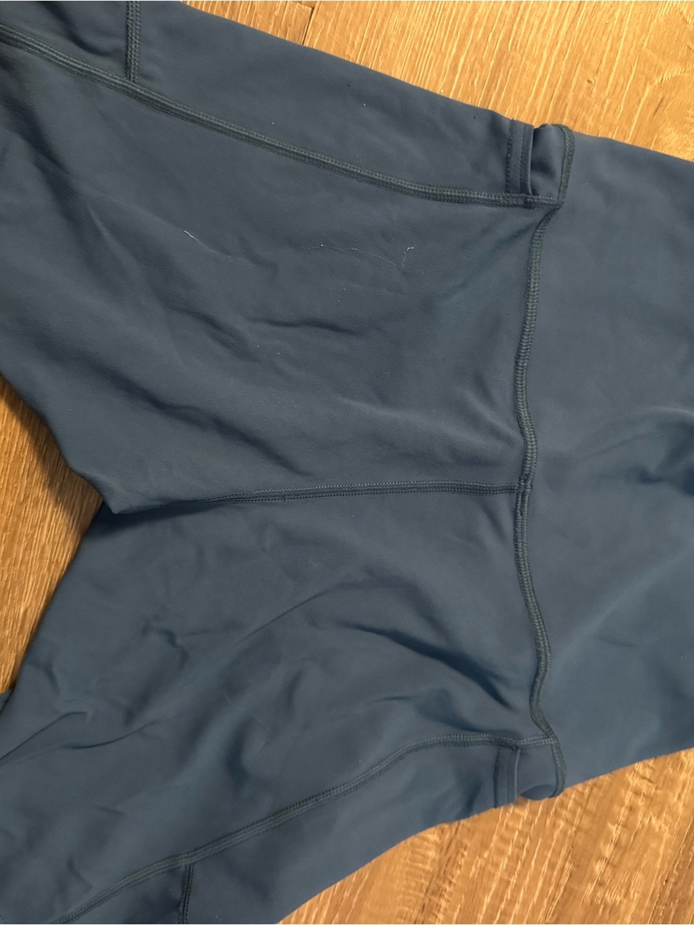 Patagonia Slate Blue High-Rise Bike Shorts with Side Pockets - Picture 2 of 4